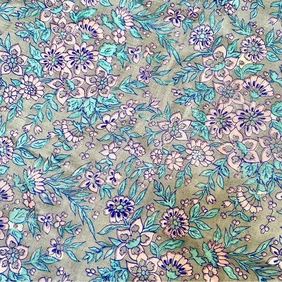 Fringe SILK boho scarf/body wrap w shabby chic prairie country farmhouse vibe - Picture 8 of 13